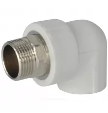 Угольник PP-R комбинированный под ключ белый Дн 32х1" НР RTP (РосТурПласт) 14634