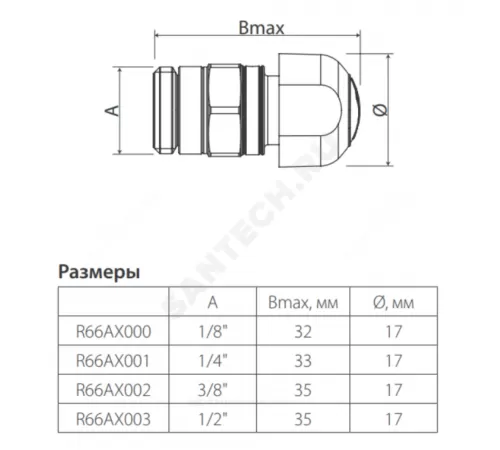 Кран Маевского латунь R66A Ду 10 Ру10 G3/8" НР с колпачком Giacomini R66AX002