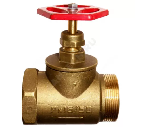 Клапан запорный латунь 15б1п Ду 50 Ру16 ВР/НР прямой ТУ РБ 500059277.015-2000 Цветлит ZW20022