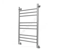 Полотенцесушитель водяной нерж сталь Лесенка Ду 25 (1") НР 400х400мм 4П нижнее подключение в/к соединитель (1"х3/4") Элит-Классик Элит-Металл В-35-01