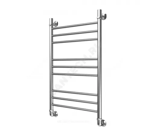 Полотенцесушитель водяной нерж сталь Лесенка Ду 25 (1") НР 400х400мм 4П нижнее подключение в/к соединитель (1"х3/4") Элит-Классик Элит-Металл В-35-01