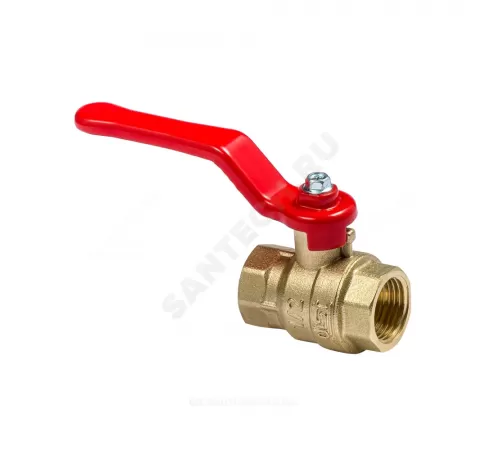 Кран шаровой латунь Эксперт Ду 25 Ру40 ВР полнопроходной рычаг Dist 113Р