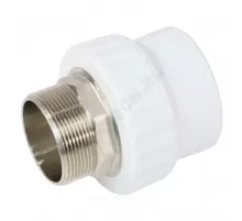 Муфта PP-R комбинированная под ключ белая Дн 40х1 1/2" НР VALFEX 10135240