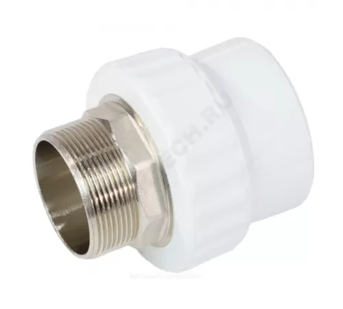 Муфта PP-R комбинированная под ключ белая Дн 32х1 1/4" НР VALFEX 10135132