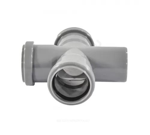 Крестовина PP-H 1-плоскостная серый Дн 110х110х110х87гр б/нап в/к VALFEX 27211110