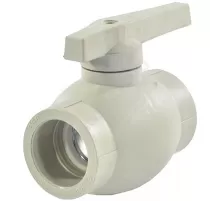 Кран шаровой PP-R серый Дн 50 внутренняя пайка VALFEX 10144050Г
