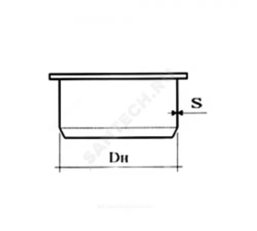 Заглушка НПВХ серая Дн 110 б/нап Хемкор 2391072