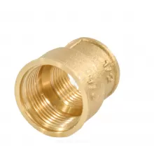 Муфта латунь переходная Ду 15х10 (1/2"х3/8") ВР/ВР VALFEX VF.240.L.012.038
