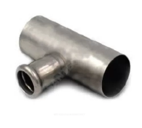Тройник переходной сталь нерж AISI 316L Дн 35х22х35 Ру16 труба/пресс Inoxpres RM 188035022