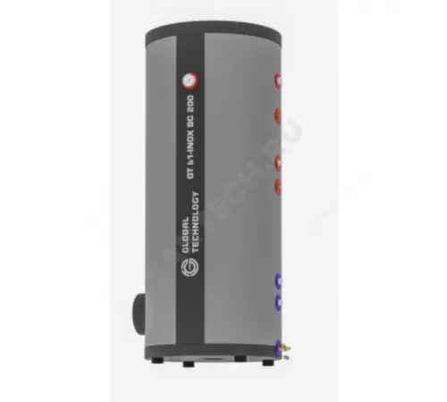 Бойлер косвенного нагрева 200 л GT b1 inox bс 200 1 т/о возможна установка ТЭН GlobalTechnology 1251200wf