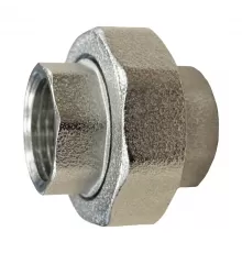 Соединитель латунь никель американка Ду 25 (1") прямой ВР/ВР SantechSystems