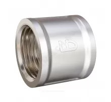 Муфта латунь никель Ду 32 (1 1/4") ВР/ВР LD LD.67.506.32