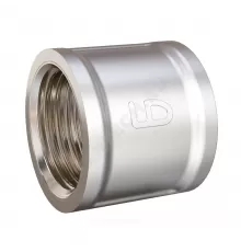 Муфта латунь никель Ду 32 (1 1/4") ВР/ВР LD LD.67.506.32