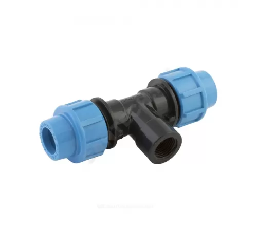 Тройник компрессионный ПЭ Дн 25х3/4"х25 ВР Ру12,5 Джилекс 9425