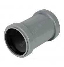 Муфта PP-H двухраструбная серая Дн 50 б/нап в/к VALFEX 20105050