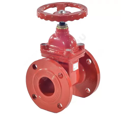 Задвижка чугун 30ч39р аналог МЗВГ обрезиненный клин силикон Ду 65 Ру10/16 Тмакс=150C фл RMCX