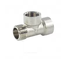 Тройник латунь никель Ду 20 (3/4") ВР/ВР/НР SantechSystems