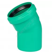 Отвод PP-MD зелёный KG2000 KG2000B Дн 250х30гр б/нап в/к Ostendorf 771710