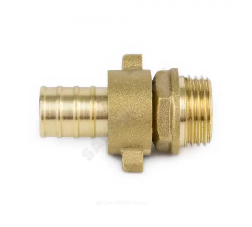 Переходник штуцерный латунь разъемный для шланга Дн 20х3/4" НР 9104 Aquasfera 9104-04