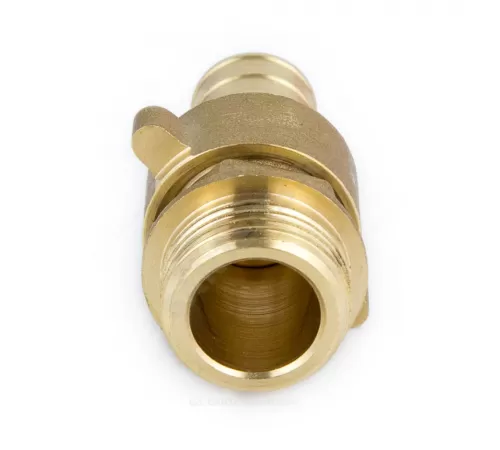 Переходник штуцерный латунь разъемный для шланга Дн 20х3/4" НР 9104 Aquasfera 9104-04