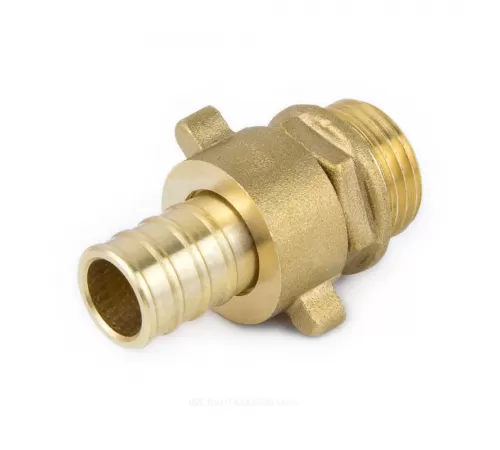 Переходник штуцерный латунь разъемный для шланга Дн 20х3/4" НР 9104 Aquasfera 9104-04