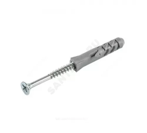 Шуруп крестообразный шлиц D6х80/10х50 с дюбелем