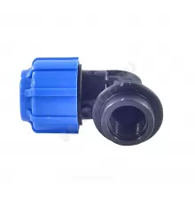 Отвод компрессионный ПЭ Дн 20х1/2"х90гр ВР Ру16 ТПК-АКВА 50022012