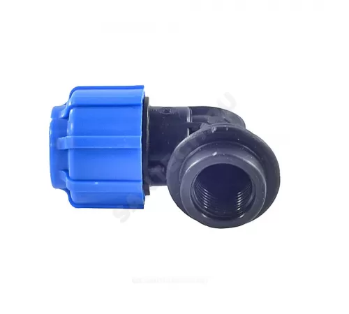 Отвод компрессионный ПЭ Дн 25х1/2"х90гр ВР Ру16 ТПК-АКВА 50022512