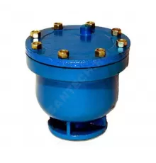 Вантуз автоматический однокамерный двойного действия чугун В6 Ду 100 Ру10 фл вертикальный Завод им Гаджиева