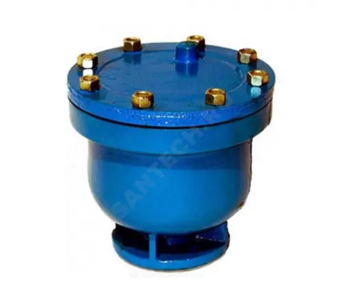 Вантуз автоматический однокамерный двойного действия чугун В6 Ду 100 Ру10 фл вертикальный Завод им Гаджиева