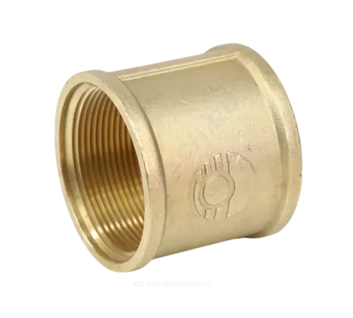 Муфта латунь Ду 15 (1/2") ВР/ВР VALFEX VF.170.L.012