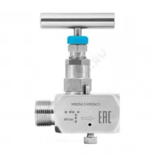 Клапан игольчатый нерж SS-V4 Ду 15 Ру40 ВР/НР G1/2" с маховиком без фланца Росма 00000034406