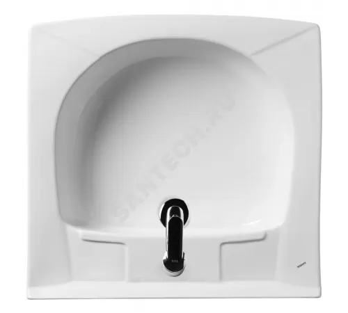 Умывальник подвесной Пилот 60 1 отверстие под смеситель по центру белый Santek 1.WH30.1.971