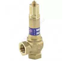 Клапан предохранительный пружинный угловой латунь 1832 Ду 40х40 Ру16 ВР G1 1/2"хG1 1/2" Рн=0.5...16бар 150С OR 1832.042