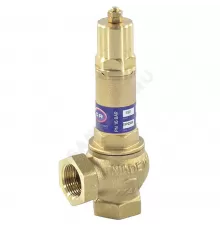 Клапан предохранительный пружинный угловой латунь 1832 Ду 15х15 ВР G1/2"хG1/2" Рн=0.5...16бар 150С OR 1832.015