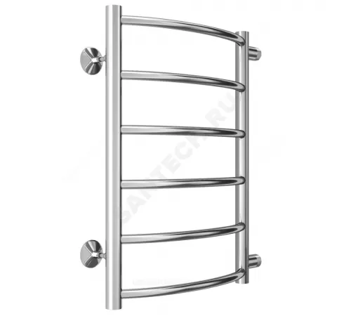 Полотенцесушитель водяной нерж сталь Лесенка (1") НР 400х600мм 6П боковое подключение Классик Терминус 4670078530196