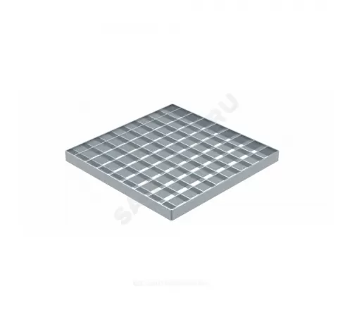 Решетка стальная для дождеприемника ячеистая 300х300мм квадратная h=21мм 125кН SteeStart СТИЛОТ P3030AB