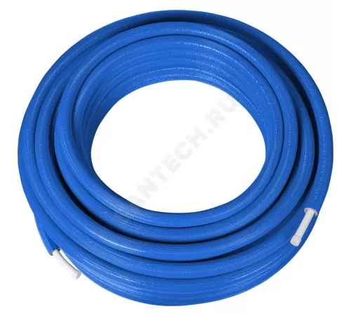 Труба PE-Xa/EVOH синяя Дн 25х3,5 Ру10 Тмакс=95C в PE изоляции 6 мм бухта 50м РОС