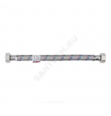 Подводка гибкая для воды нержавеющая оплетка ГИГАНТ 3/4" г-г L=0.6м AQUALINE 04949