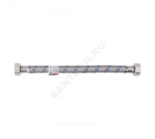 Подводка гибкая для воды нержавеющая оплетка ГИГАНТ 3/4" г-г L=0.6м AQUALINE 04949