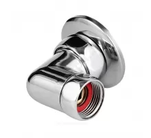 Соединитель для полотенцесушителя латунь Ду 25х20 1"x3/4" нак/гайка/НР угловой в/к отражатель хром Aquasfera 9206-03