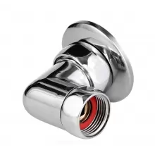 Соединитель для полотенцесушителя латунь Ду 20х15 3/4"x1/2" нак/гайка/НР угловой в/к отражатель хром Aquasfera 9206-01