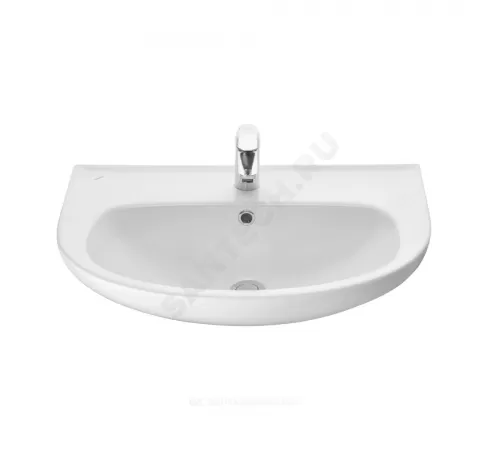 Умывальник подвесной Прайм 65 1 отверстие под смеситель по центру с переливом белый Santeri 1.3117.6.S00.11B.0