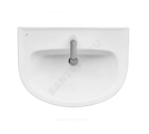 Умывальник подвесной Прайм 65 1 отверстие под смеситель по центру с переливом белый Santeri 1.3117.6.S00.11B.0