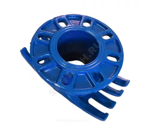 Отвод чугун седловой (корпус) Ду 80/100 Ру16 фланцевый Benarmo