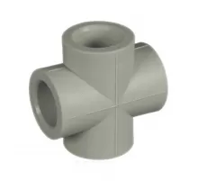 Крестовина PP-R серая Дн 25 внутренняя пайка для PP-R RTP (РосТурПласт) 10923