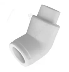 Угольник PP-R переходной белый Дн 25х20х90гр внутр/наруж пайка RTP (РосТурПласт) 28074