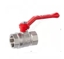 Кран шаровой латунь никель Стандарт 220 аналог 11б27п1 Ду 20 Ру40 ВР рычаг ГАЛЛОП 107295