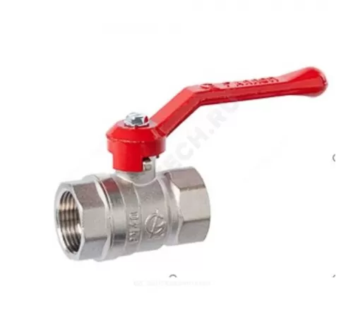 Кран шаровой латунь никель Стандарт 220 аналог 11б27п1 Ду 20 Ру40 ВР рычаг ГАЛЛОП 107295