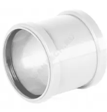 Муфта НПВХ ремонтная белая Дн 110 б/нап бесшумная в/к ШУМЭКС Хемкор 2391069